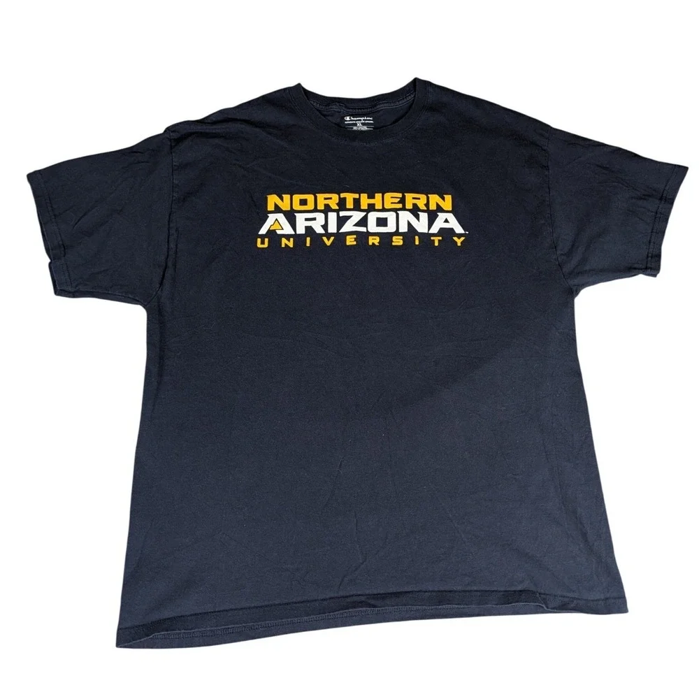 Champion Northern Arizona University NAU Lumberjacks Navy Blue T-Shirt XL